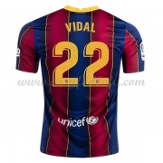 Billige Fodboldtrøjer Barcelona 2020-21 Arturo Vidal 22 Hjemmetrøje..